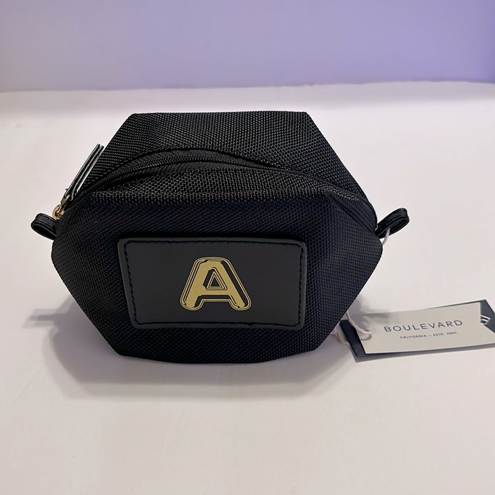 Boulevard Bubble Mini Pouch - Black